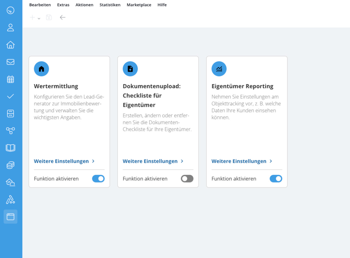 WP Webseite - Einstellungen Serviceportale 2