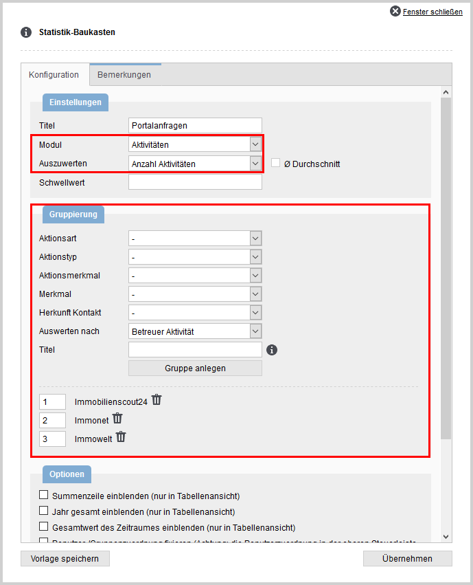 Settings SKW Portal Requests